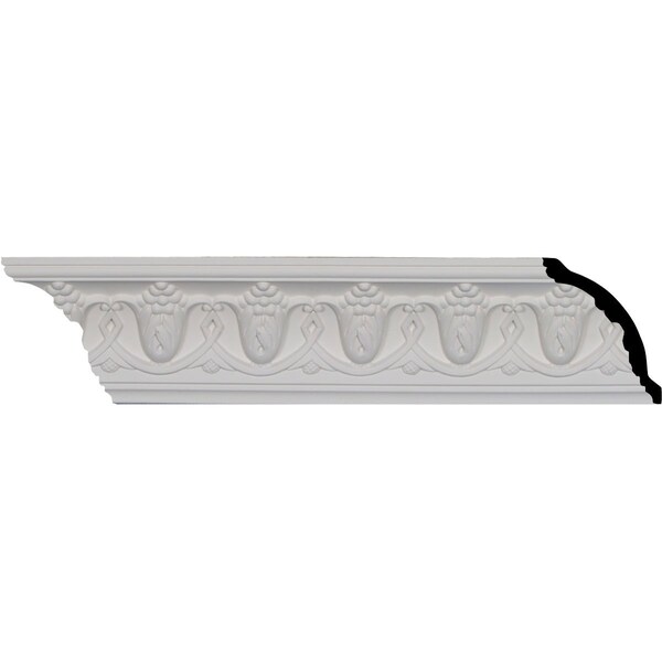 Ekena Millwork SAMPLE - 3 1/8"H x 3 1/8"P x 4 3/8"F x 12"L, (2 3/4" Repeat), Grape Crown Moulding SAMPLE-MLD03X03X04GR - main